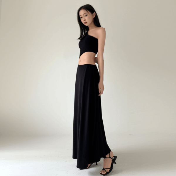 Satin Midi Skirt