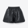 [BM006] Casual Faux Leather Shorts