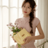 Sweet Bow-Knot Knit Short Sleeve Top