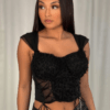Soft-Girl Corset Boned Top