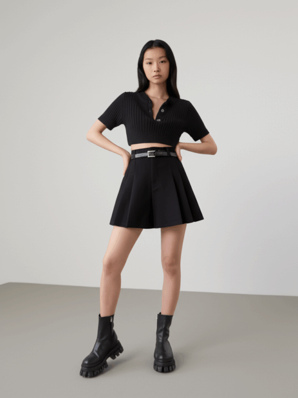 High-Waisted Skort