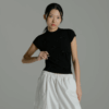 Sweet Bow-Knot Knit Short Sleeve Top