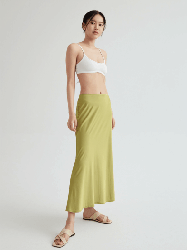 Satin Midi Skirt