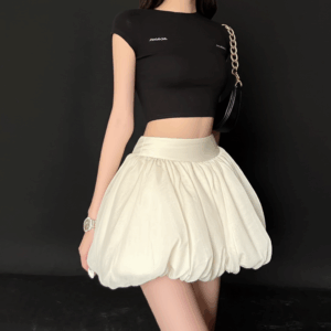 Korean-Style Cloud Tulle Puffy Skirt