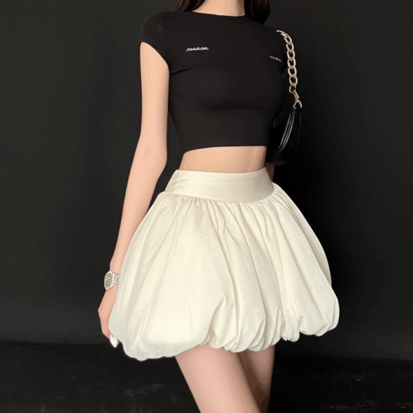 Korean-Style Cloud Tulle Puffy Skirt