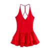 [DC004] Deep V-Neck Bodycon Spaghetti Strap Dress