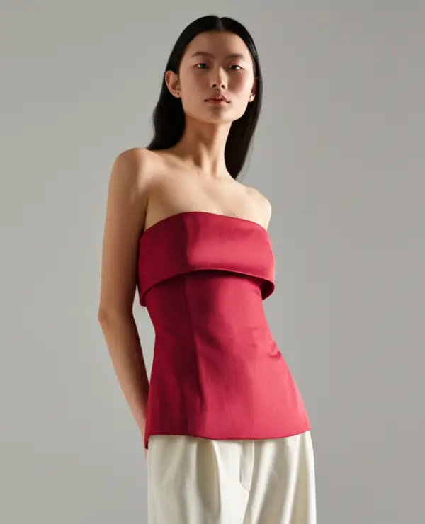 Solid Color Backless T-Shirt