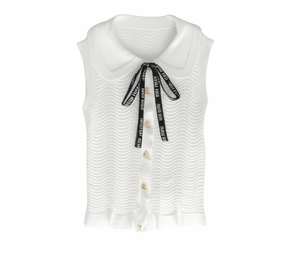 [TP010] French-Style Ruffled Sleeveless Top