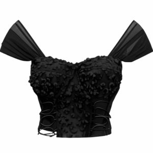 [TP013] Soft-Girl Corset Boned Top