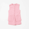 [DC010] Elegant Single-Breasted Vest & Shorts Set