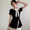 Korean-Style Tie-Waist Elegant Knit Top