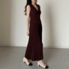 Elegant Pleated Maxi Skirt