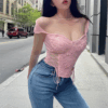 Soft-Girl Corset Boned Top