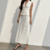 Elegant Pleated Maxi Skirt