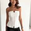 [TP016] Off-Shoulder Slim-Fit Top