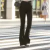 [BM003] High-Waisted Stretch Skinny Fit Flared Pants for a Slimming Look