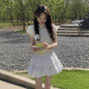 Sweet Bow-Knot Knit Short Sleeve Top
