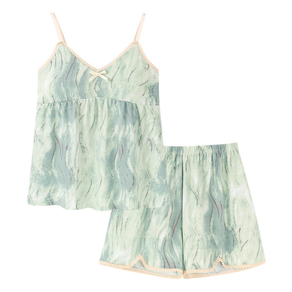 [DC002] Pure and Elegant Floral Sleeveless Loungewear