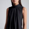 [TP021] Sleeveless Ruched Halter Top