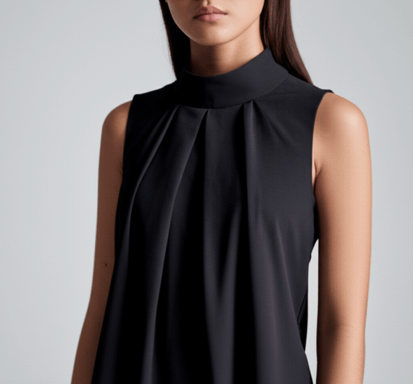 [TP021] Sleeveless Ruched Halter Top