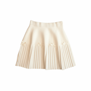 [BM012] Bow Detail Knitted Midi Skirt