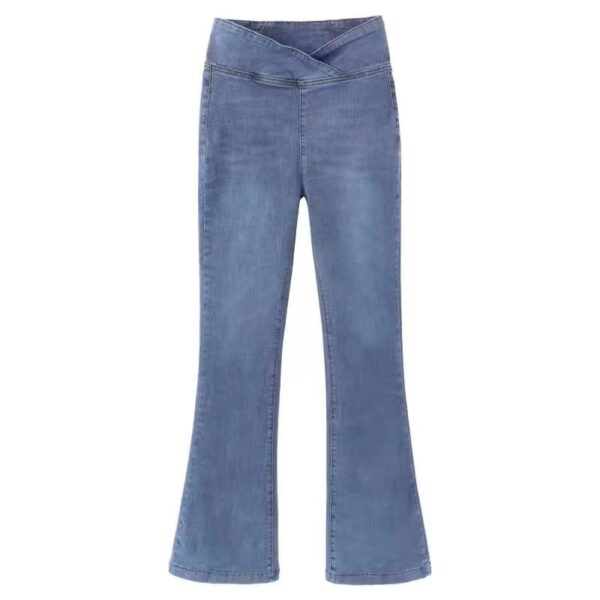 [BM014] Vintage High-Waisted Flared Hem Jeans