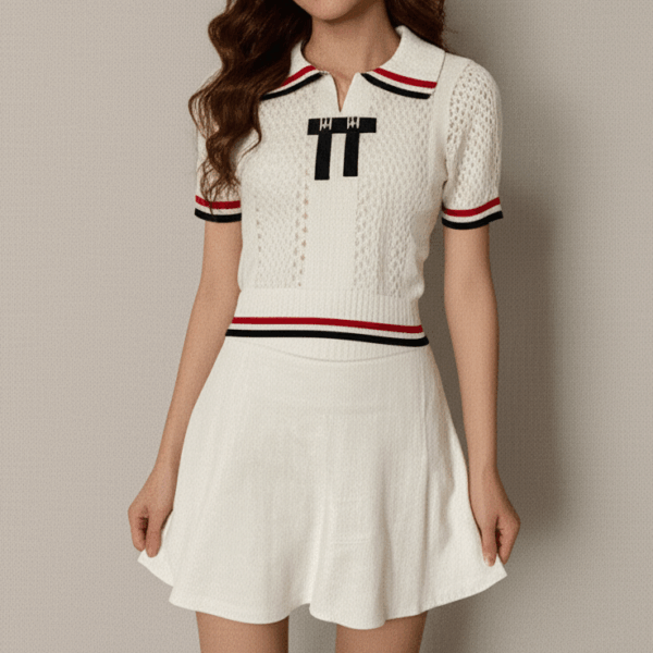 [DC008] Korean-Style Knitted Skirt Set