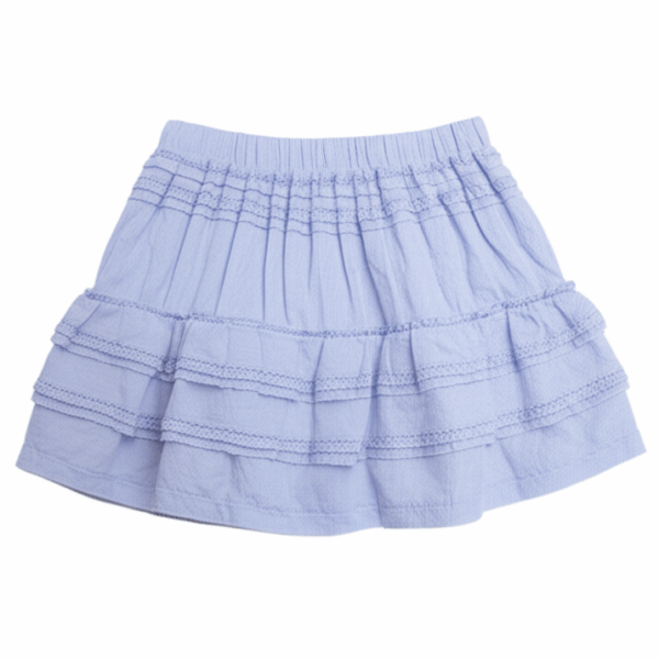 [BM015] Ballet-Inspired Lace Trim Tulle Skirt