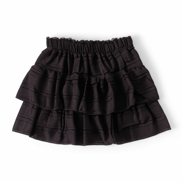 [BM015] Ballet-Inspired Lace Trim Tulle Skirt