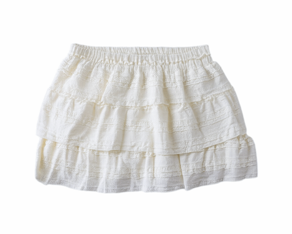 [BM015] Ballet-Inspired Lace Trim Tulle Skirt