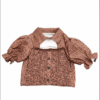 [TP023] Leopard Print Puff Sleeve Blouse