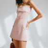 [DC011] Pink 3D Bow Detail Dress