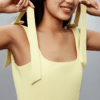 [TP027] Stretch Top with Bow Detail