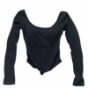 [TP035] Asymmetrical Open-Back Scoop Neck Top