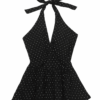 [TP033] Polka Dot Halter Neck Cami Top