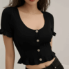 [TP032] Essential Knit Short-Sleeve Tee