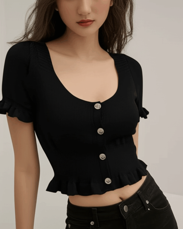 [TP032] Essential Knit Short-Sleeve Tee