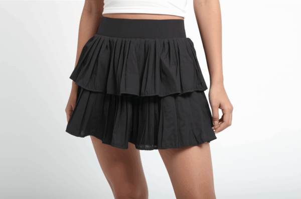 [BM017] Ballet-Inspired Pleated Tiered Skirt