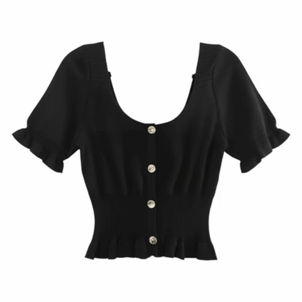 [TP032] Essential Knit Short-Sleeve Tee