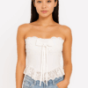 [TP034] Lace Camisole Top with Bow Detail
