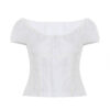 [TP029] Minimalist Puff-Sleeve Blouse