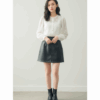[BM019] Faux Leather Bodycon Mini Skirt
