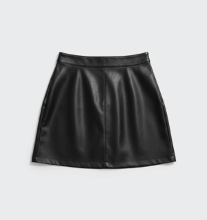 [BM019] Faux Leather Bodycon Mini Skirt