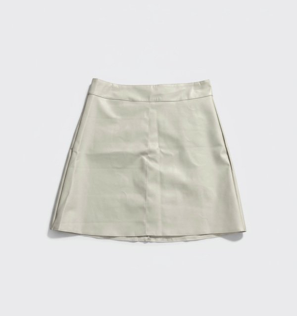 [BM019] Faux Leather Bodycon Mini Skirt
