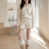 [DC014] Korean-Style Cable Knit Two-Piece Set