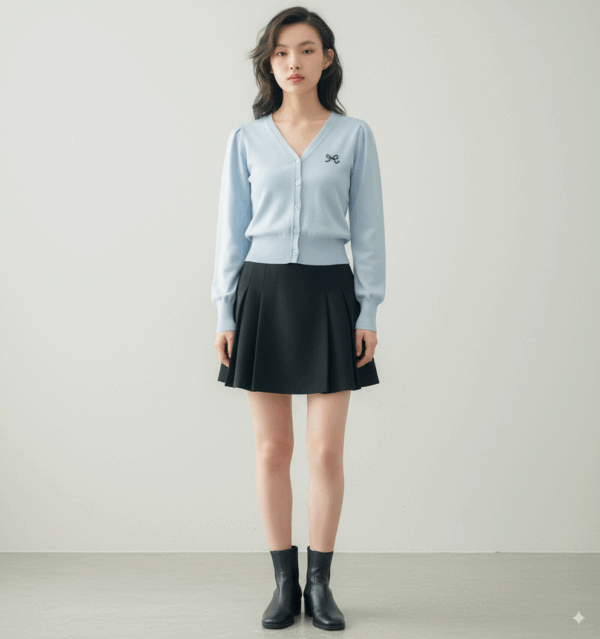 [TP037] Lightweight Embroidered Knit Sweater