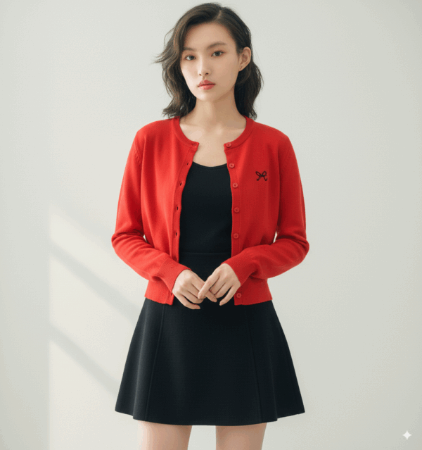 [TP037] Lightweight Embroidered Knit Sweater