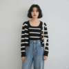 [TP040] Striped Knit Two-Piece Set