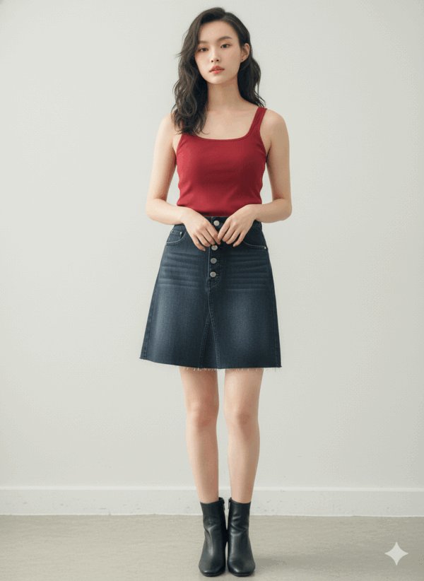 [TP041] Ribbed Knit Cami Top