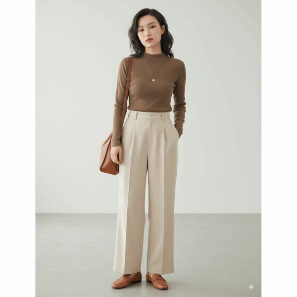 [TP044] Half-Turtleneck Cashmere Base Layer